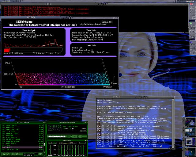 vvhome Enlightenment X Window Manager Desktop screenshot
